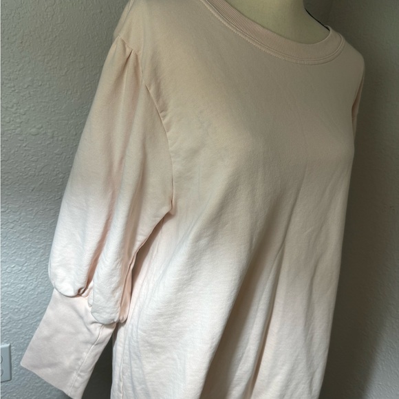 J.Crew Original cotton terry puff-sleeve sweatshirt dress - Picture 5 of 7